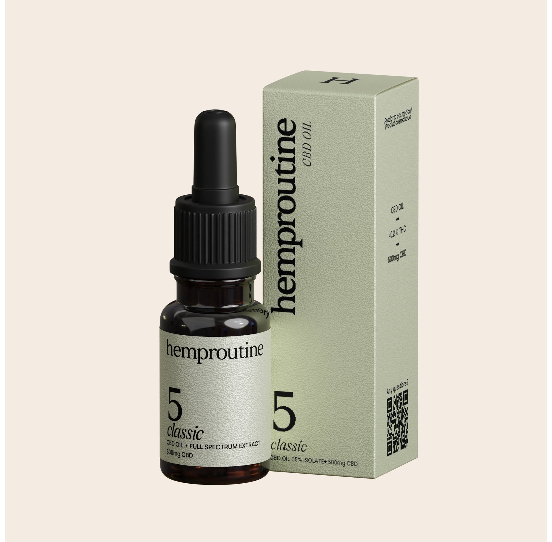 Huile de CBD 5% à spectre complet